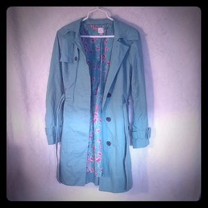 Lauren Conrad Teal Trench Coat